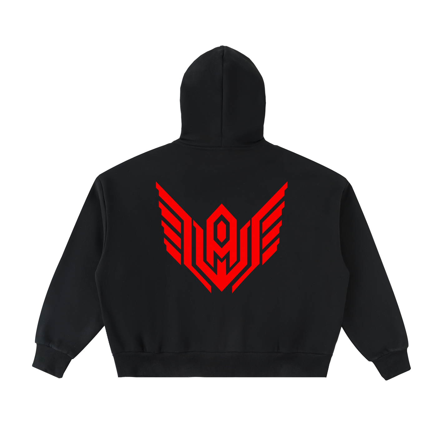 Fleeced Full-Zip Boxy Hoodie