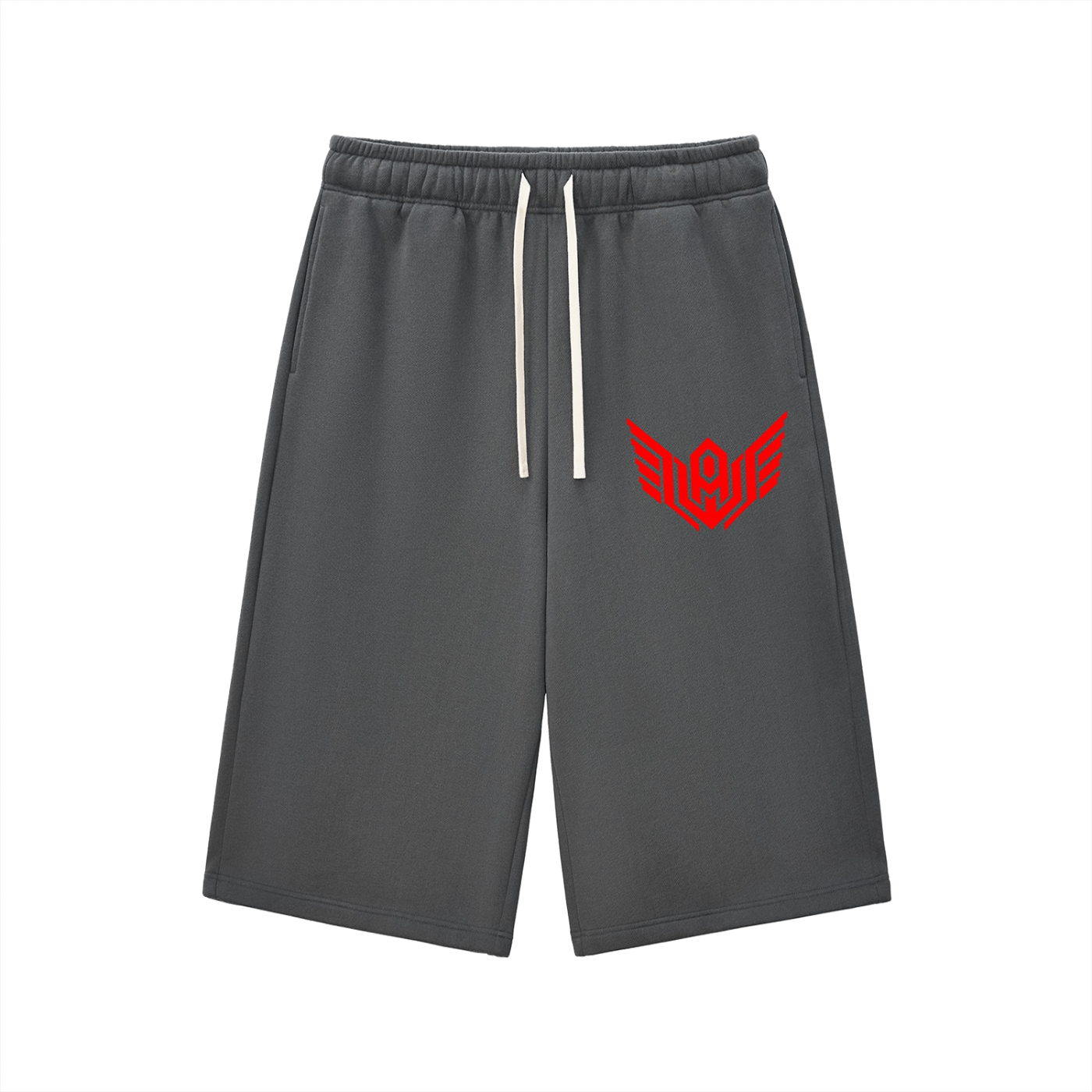 Relaxed Drawstring Three-quarter Sweatpants