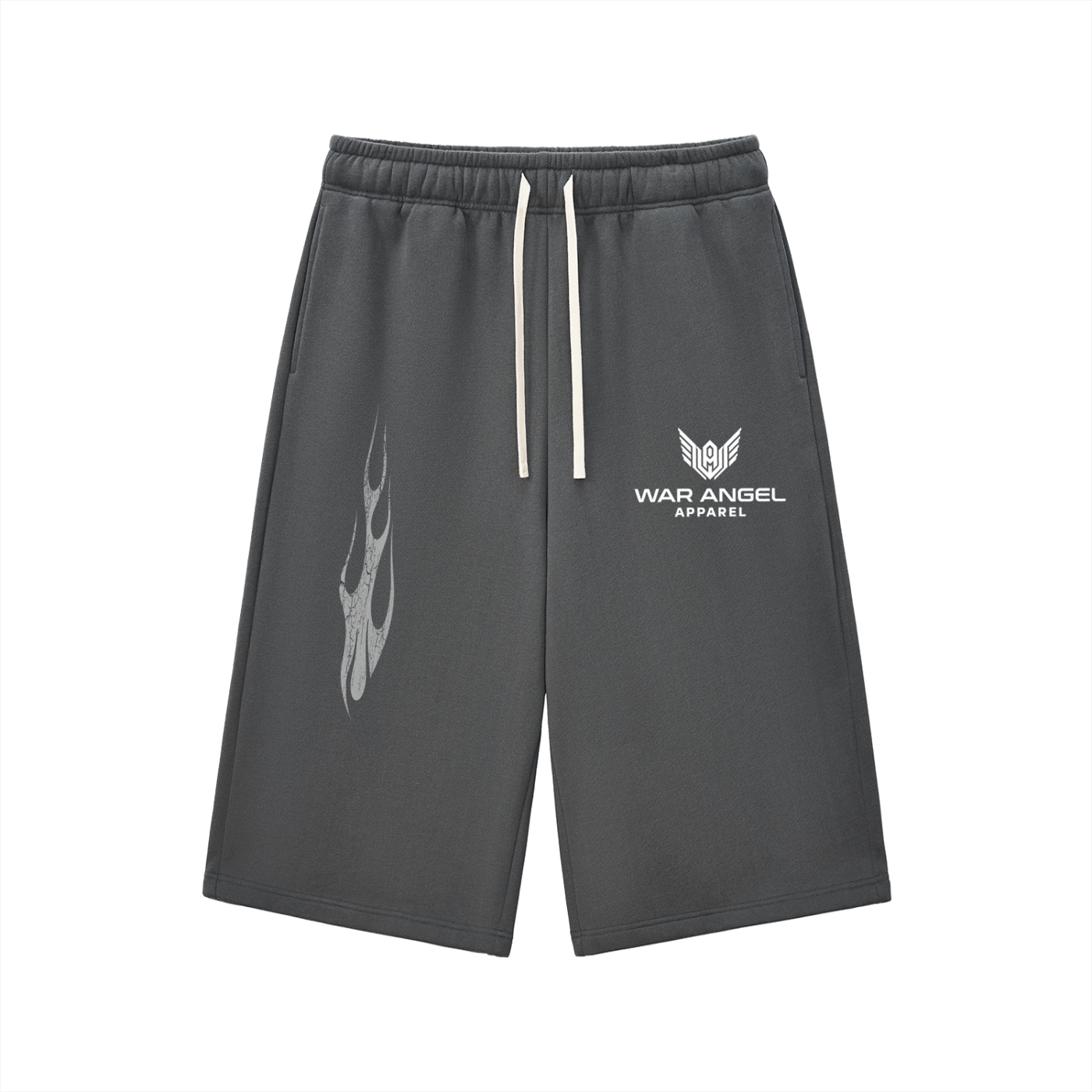 Relaxed Drawstring Three-quarter Sweatpants
