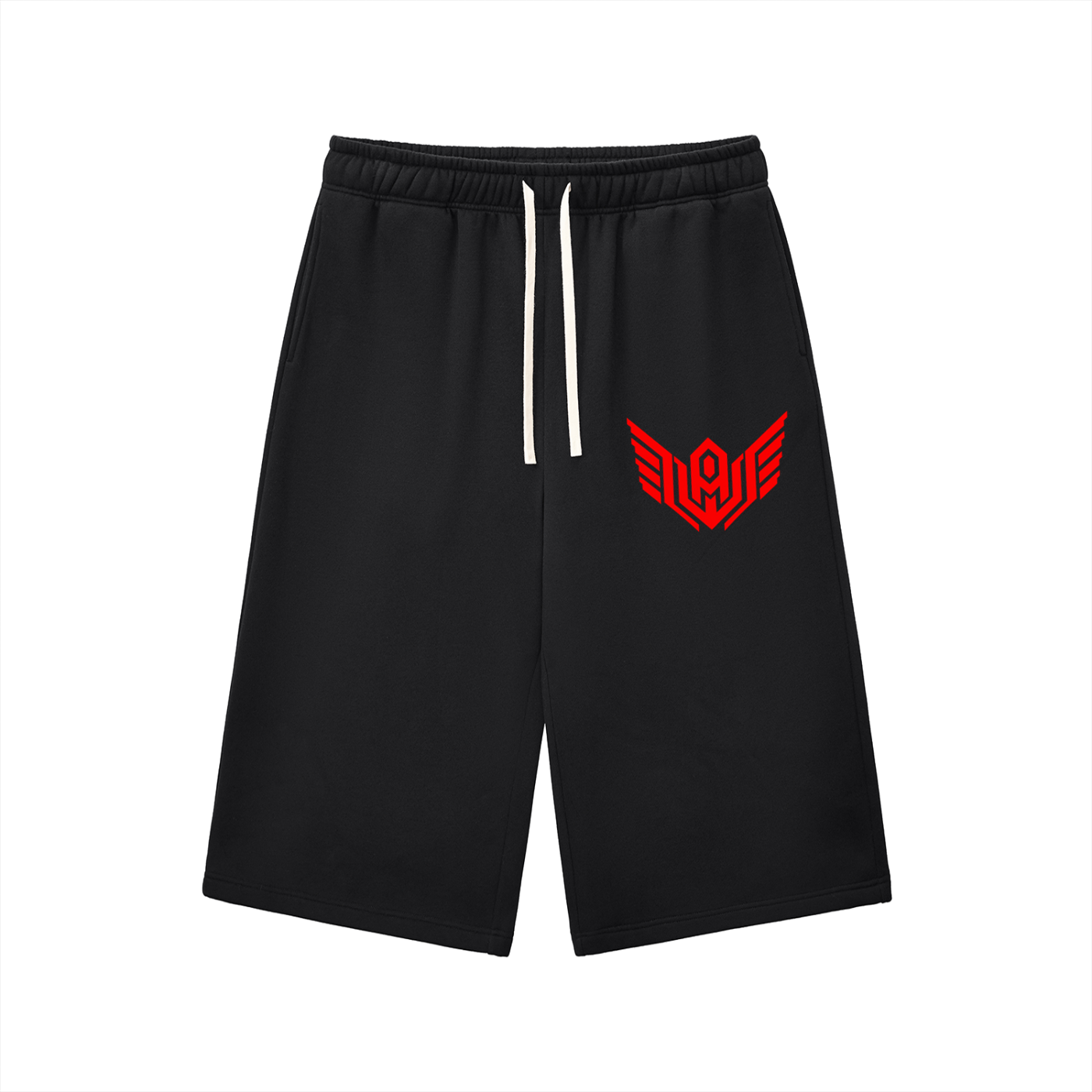 Relaxed Drawstring Three-quarter Sweatpants