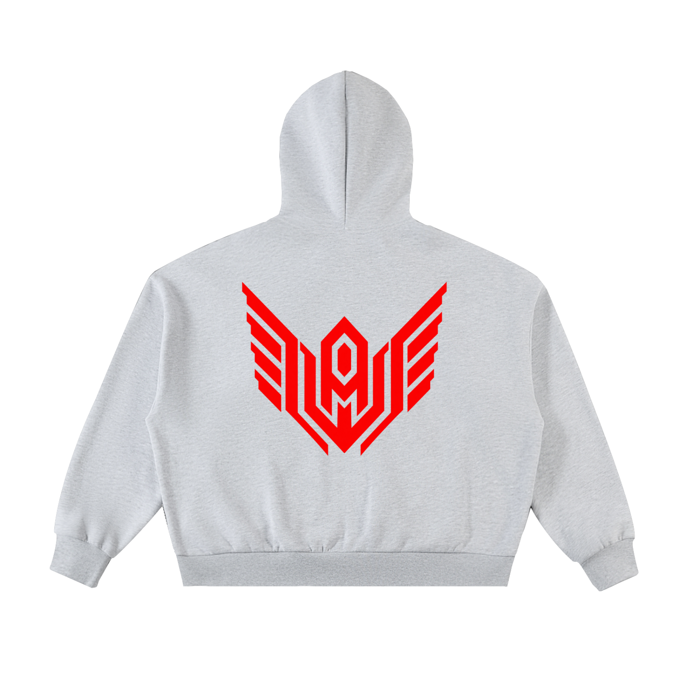 Fleeced Full-Zip Boxy Hoodie