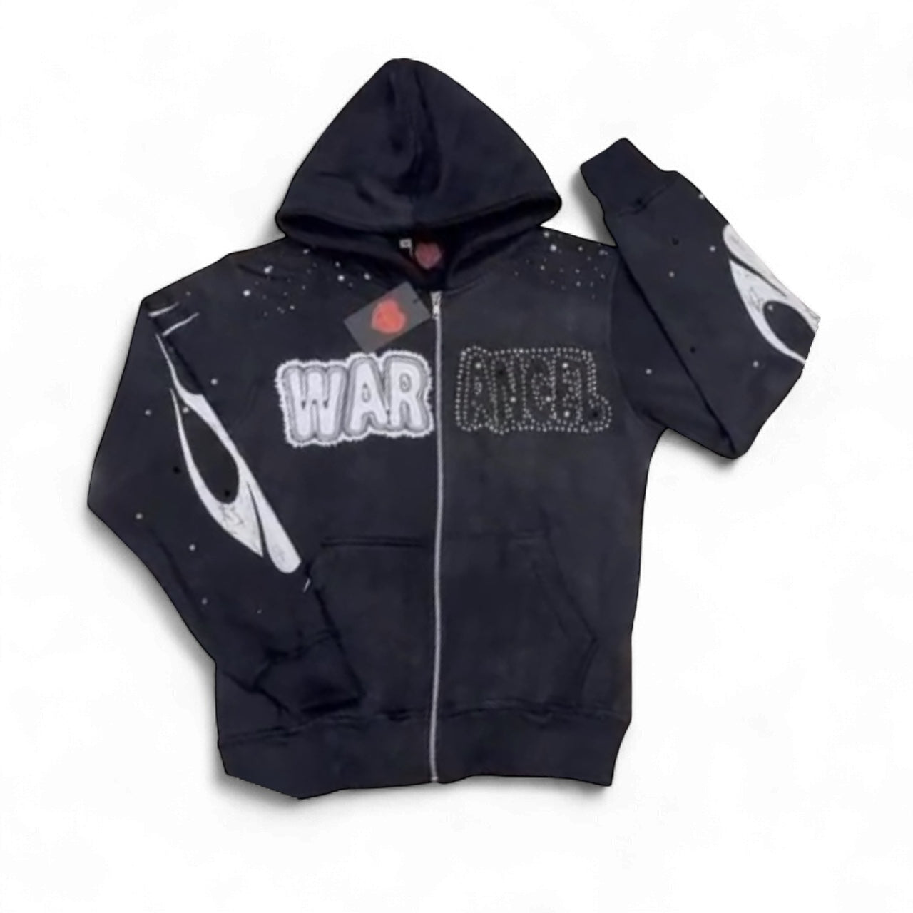 Black Rhinestone hoodie