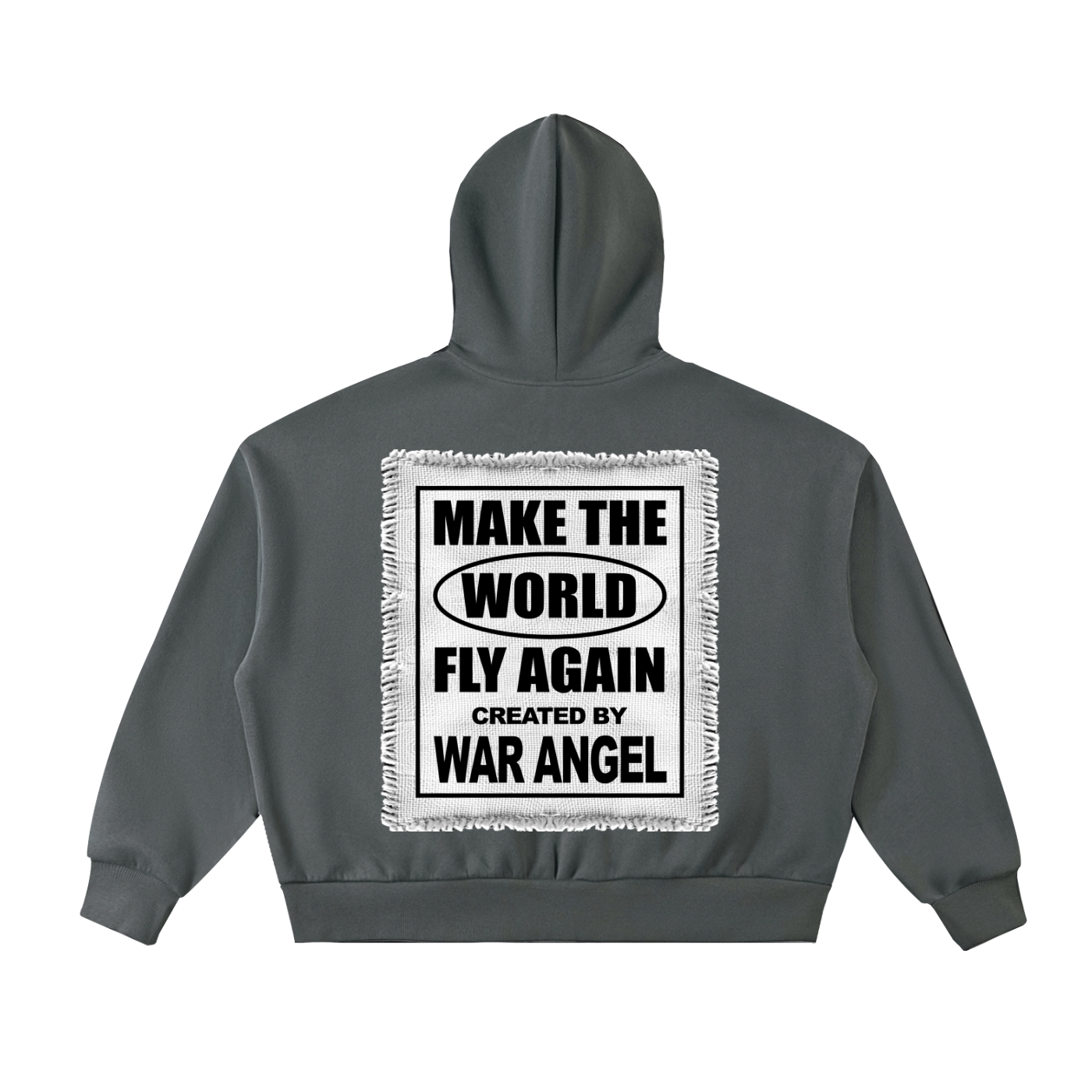 Fleeced Full-Zip Boxy Hoodie